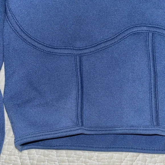 Garage blue cropped long sleeve - Picture 3 of 4